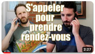 S'appeler pour prendre rendez-vous